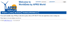Tablet Screenshot of data.aprsworld.com